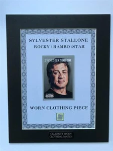 SYLVESTER STALLONE #5 ROCKY - RAMBO PERSONALLY OWNED & WORN TINY CLOTHING PIECE - Bild 1 von 1