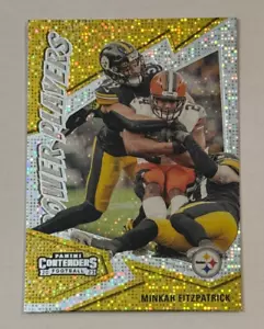 2023 Panini Contenders Power Players Sparkle #18 Minkah Fitzpatrick Steelers - Bild 1 von 2