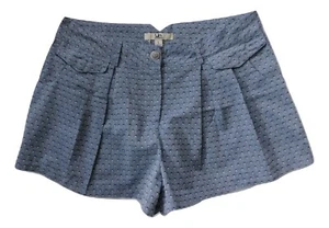 YA Los Angeles Womens Jacquard Trouser Shorts Size L Pleated High Waist Dressy - Bild 1 von 4