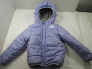 The North Face Infant Jacket Reversible 18-24M Lavender Gray Bear Print  - Picture 1 of 15