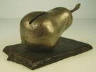 Antike Seltene Spardose Birne Versilbert um 1900