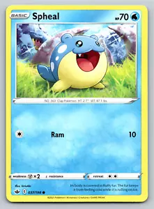 Spheal 037/198 Common Chilling Reign Pokemon Card - NM Near Mint - Picture 1 of 2