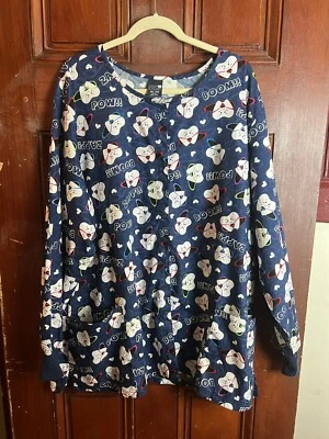 ZOE + CHLOE SUPER TOOTH PRINTED WARM UP JACKET 3X Medical/Dental Scrubs - Image 1 of 4