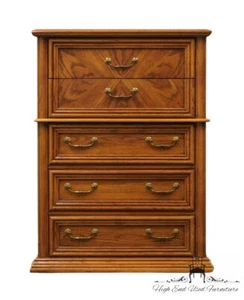 BASSETT FURNITURE Westmoor Oak Collection Rustic Country French 37" Chest of ... - Picture 1 of 10