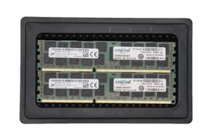 Micron 32GB (16GB X 2) 2RX4 PC3L-12800R DDR3 ECC Server Memory - Picture 1 of 1