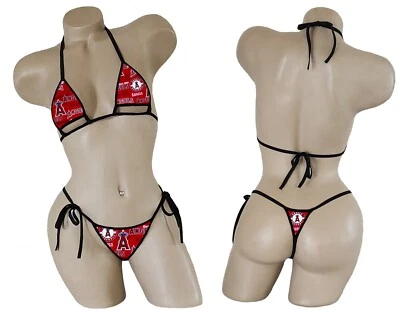 Los Angeles Angels MICRO Bikini - ONE SIZE - Please Read Desc! - Made to Order - Image 1 of 4