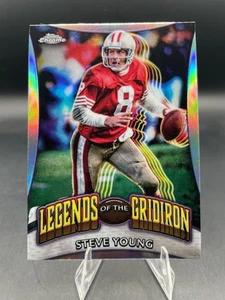 2024 Topps Chrome STEVE YOUNG Legends of the Gridiron REFRACTOR #LOG-24 49ers - Picture 1 of 5