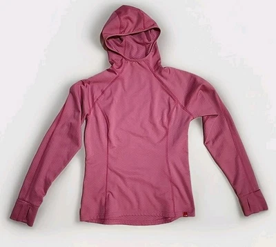 Pullover deportivo con capucha para mujer The North Face talla pequeña rosa mecha de vapor  Foto 1 de 4