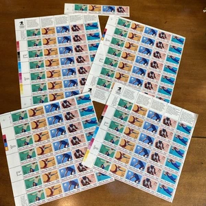 USPS 1992 Summer Olympics 29 Cents 3 Sheets of 35 + partial (139) $40.31 - Picture 1 of 2