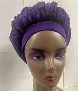 African Women Turban Caps Ruffled headwrap - Picture 1 of 11