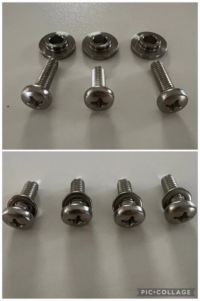 KIT VITI CROCE PER CARENA ANTERIORE + KIT VITI CROCE SOTTO PEDANA X BOOSTER MBK - Immagine 1 di 4