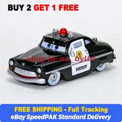 Disney Pixar Cars 3 Sheriff Police Car Mattel 1:55 Diecast Car Toy, New Loose - image 1 of 4