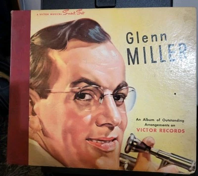 78 rpm RCA Victor P-148, Glenn Miller, 4 records, In The Mood +7 hits, jazz Good - Image 1 of 4