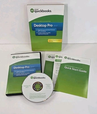 Intuit Quickbooks Desktop Pro 2017 Small Business Software USED/PRE-OWNED - Image 1 of 4