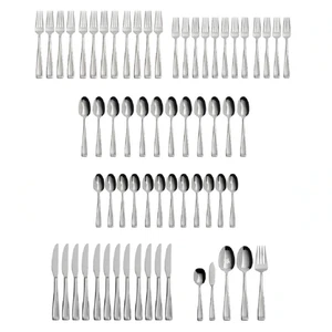 Oneida Moda 18/10 Stainless Steel 65pc. Flatware Set (Service for Twelve) - Picture 1 of 5