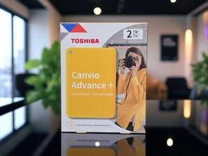 Toshiba Canvio Advance 2TB Portable External Hard Drive USB 3.0, Yellow 🔥 - Afbeelding 1 van 1