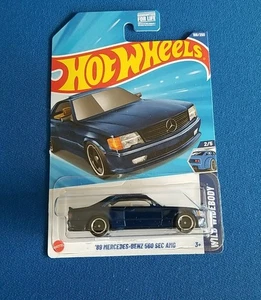 2025 Hot Wheels 186/250 Wild Widebody MERCEDES-BENZ 560 SEC AMG Blue - Picture 1 of 6