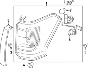 Genuine Ford 2022-2024 Ford Expedition - Tail Lamp Assembly NL1Z-13404-A - Picture 1 of 4