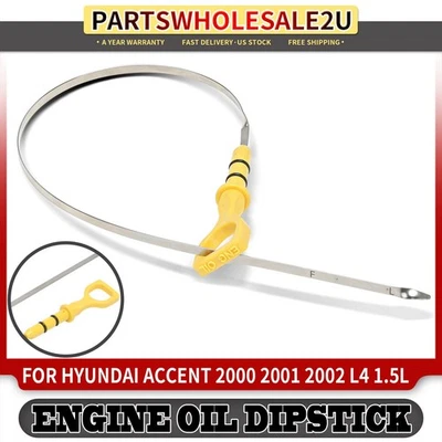 Varilla de medición de nivel de aceite del motor para Hyundai Accent 2000 2001-2002 L4 1,5 L 2661122012 Foto 1 de 4