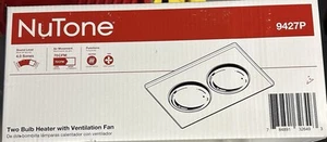 Broan-Nutone 9427P Bulb Heater and Fan Energy-Saving 2-Bulb Infrared Box Damaged - Picture 1 of 3