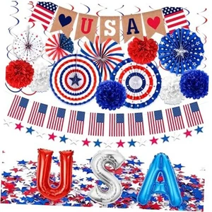 Veterans Day Dekorationen, patriotische Dekorationen für Veterans Day enthalten blau - Bild 1 von 7