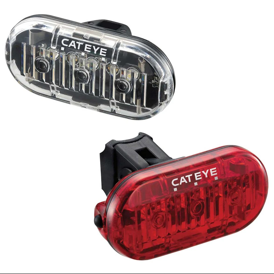 Cateye Front & Rear Bike Light Set Omni 3 Mountain Bike Road Gravel Commuter - Image 1 of 1