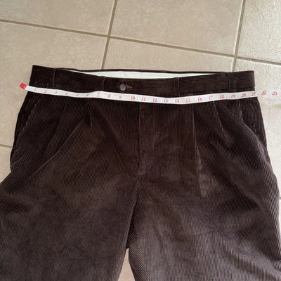Men’s Ralph Lauren Brown Corduroy Cuffed Dress Pants 42x31 - Image 1 of 4