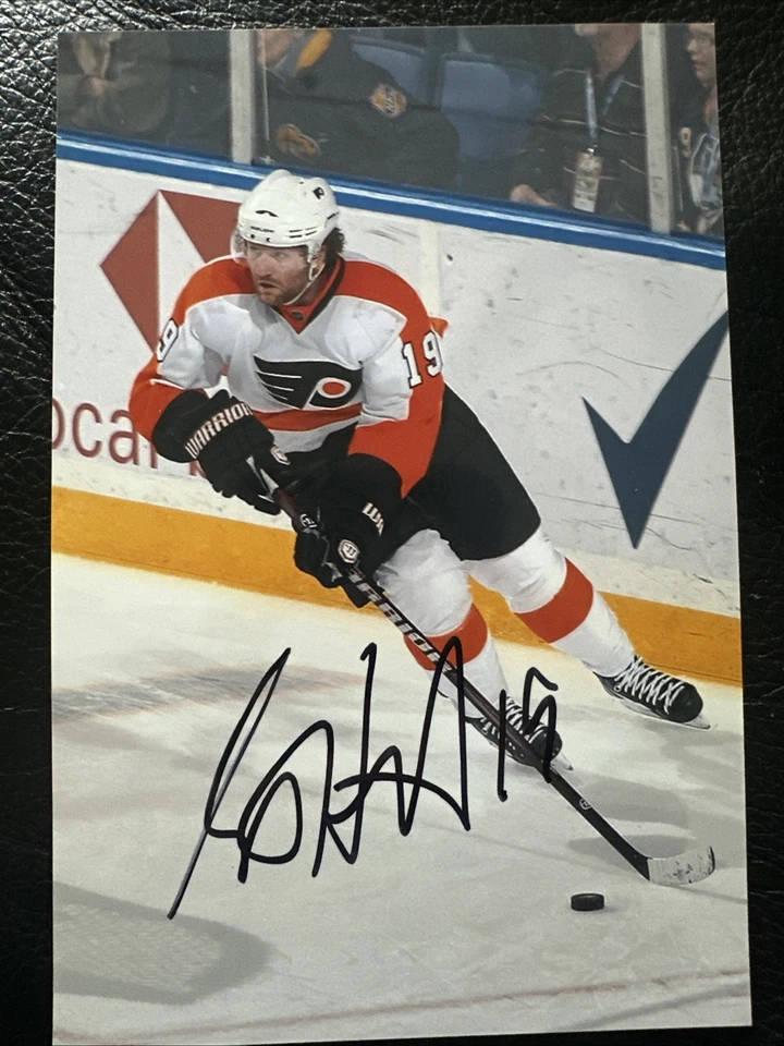 Fotografía 4x6 firmada por Scott Hartnell Philadelphia Flyers Foto 1 de 1