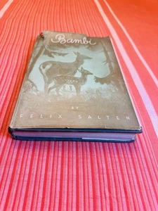 Vintage Bambi Felix Salten/Hardcover/Dust Jacket/Illustrated Kurt Wiese - Picture 1 of 15