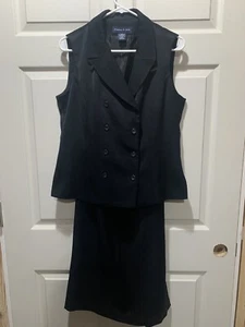 Completo gilet e gonna Preston and York nero taglia 12/8 - Foto 1 di 8