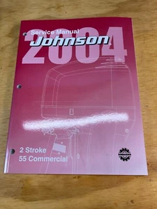Manual de servicio fueraborda Johnson SR 2004 de fábrica 2 tiempos 55 comercial 5005646 - Imagen 1 de 6