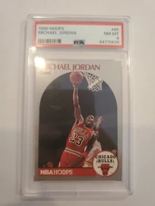 1990-91 NBA Hoops - #65 Michael Jordan PSA 8 - Picture 1 of 2