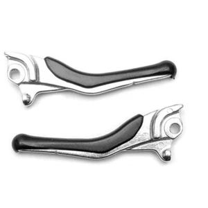 331815 COPPIA LEVE FRENO ARGENTO RACING + INSERTO IN GOMMA YAMAHA AEROX /R 50 19 - Foto 1 di 5