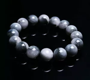 Bracelet perles de cristal en pierre naturelle de faucon 14 mm AAA C0324 - Photo 1/6