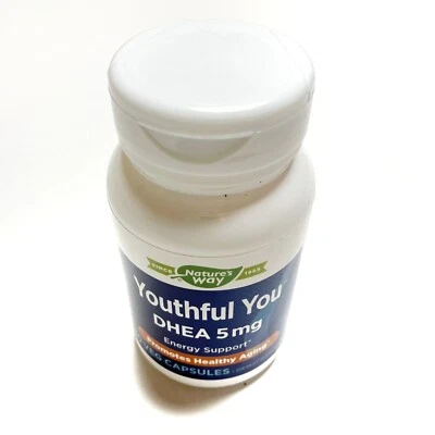 Nature's Way Youthful You DHEA 5mg Suporte Energético Envelhecimento Saudável 60 Cápsulas Veg - Imagem 1 de 4