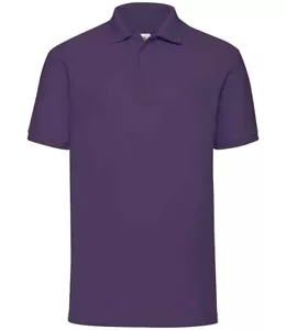Polo Fruit of The Loom - Top elegante de algodón/poliéster con 3 botones - Imagen 1 de 17