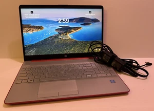 Ordinateur portable HP 15,6" (128 Go) 4 Go RAM 15-dw0083wm (rouge, argent Intel Pentium) fonctionne ! - Photo 1/11