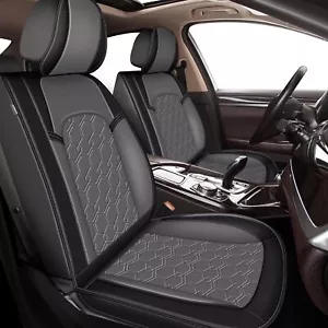 For Hyundai Accent 2017-2022 PU Leather Car 5 Seat Covers Front&Rear Cushion Pad - Picture 1 of 7