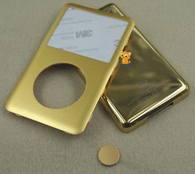 Golden Front Faceplate Back Housing Case Cover Button for iPod 6th Classic 120GB - Image 1 of 2