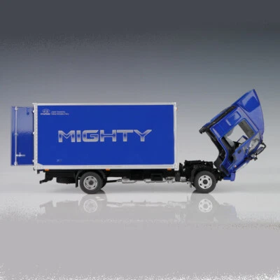  Camión de reparto HYUNDAI MIGHTY 1:32 FURGONETA CAJA DE CARGA MODELO COCHE FUNDIDO A PRESIÓN_Azul Foto 1 de 4