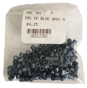 Jewelry Making Seed Delica Beads Dk Blue Gray Tiny DB Size 8 DBL 301 Cylinder