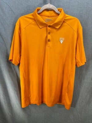 Ibis University Of Miami Nike Golf Polo Shirt Adult L Orange Short Sleeve Mens - Image 1 of 4