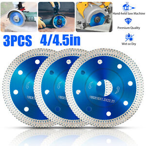 4/4.5inch Porcelain Tile Turbo Diamond Dry Cutting Disc Grinder Wheel Saw Blade
