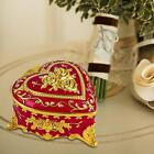 Heart Jewelry Box Metal Trinket Holder Box for Pendant Charms Rings Necklace