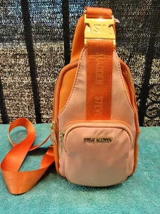 Steve Madden BKNICKS Women’s Girl's Crossbody Small Backpack Orange Bag - Picture 1 of 6
