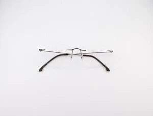 Adidas Eyeglasses, Frames Only, A750, Screwless Hinges, Rimless, Metal, Brown - Picture 1 of 16