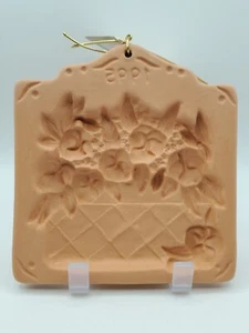 AMACO Cotton Press 1995 Vintage Press Cookie Mold "Pansy Basket" - Picture 1 of 8