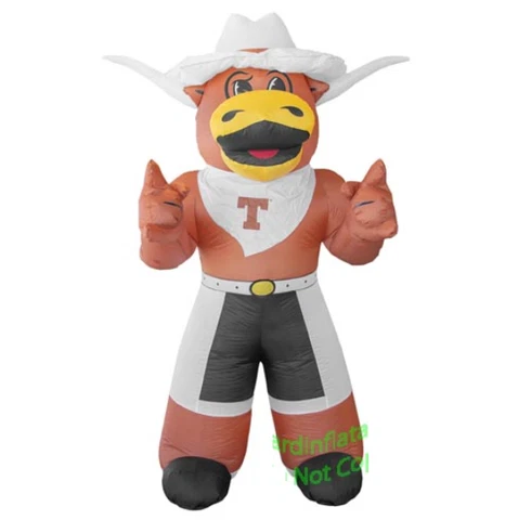 7' Air Blown LED Inflatable NCAA Texas Longhorns Bevo Mascot Yard decoration Cover
