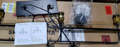 Isla de cocina de vidrio industrial MADSERDERZ iluminación vintage granja 3 luces  Foto 1 de 4