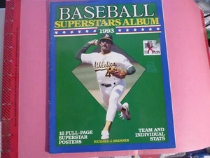 BASEBALL SUPER STARS  ALBUM MINI POSTER  1993 MCGWIRE WALKER MOLITOR WINDFIELD - Picture 1 of 12
